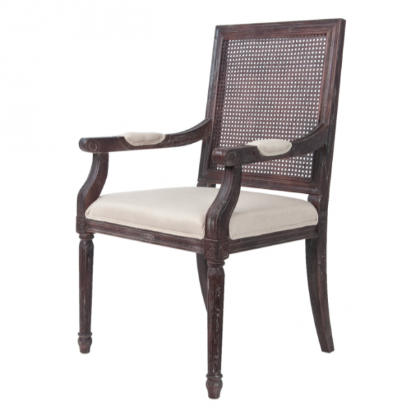 Стул French chairs Provence Garden Brown ArmChair Коричневый Бежевый Стул French chairs Provence Garden Brown ArmChair Коричневый Бежевый в Грозном | Loft Concept