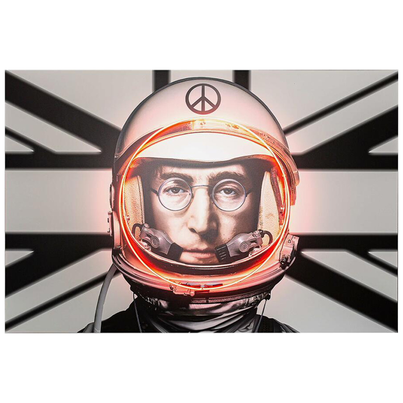 Дизайнерский Неоновый Постер Джон Леннон в Скафандре Lennon Astronaut Мульти Черный Белый Дизайнерский Неоновый Постер Джон Леннон в Скафандре Lennon Astronaut Мульти Черный Белый в Грозном | Loft Concept