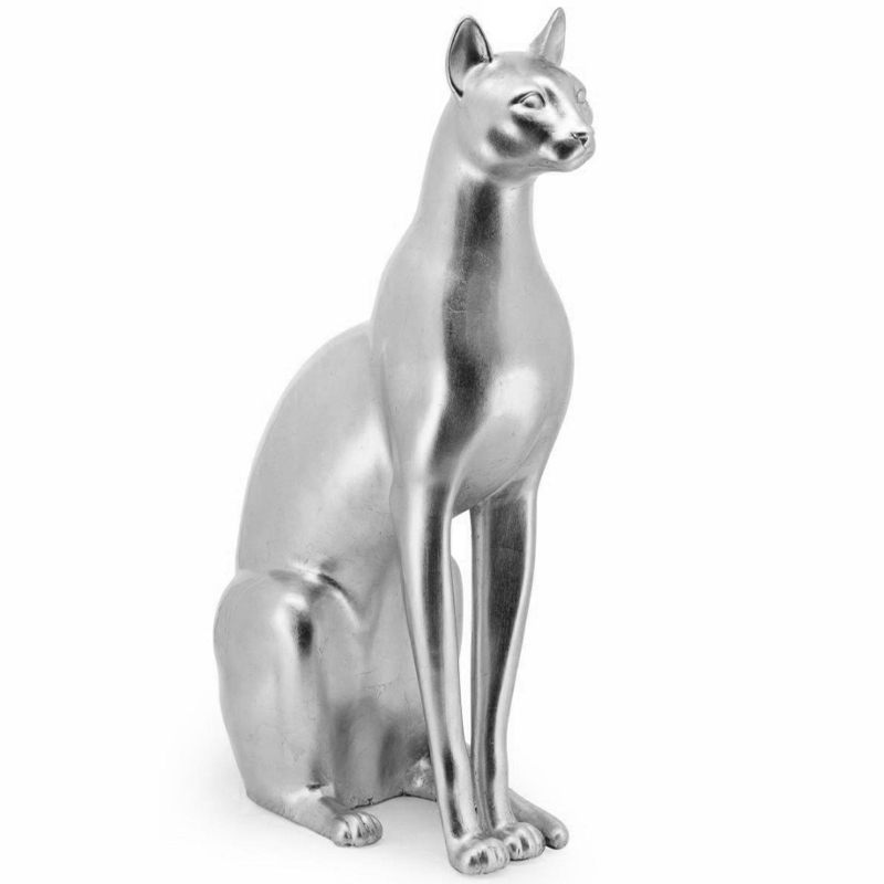 Статуэтка Abhika Egyptian Cat Silver Серебряный Статуэтка Abhika Egyptian Cat Silver Серебряный в Грозном | Loft Concept