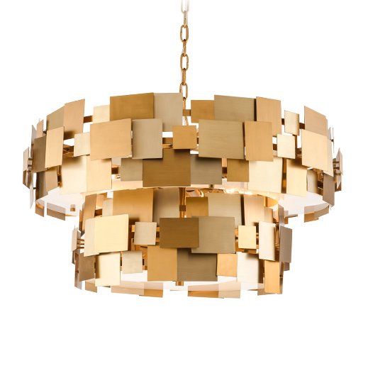 Люстра Gold Plate Chandelier 8 Люстра Gold Plate Chandelier 8 в Грозном | Loft Concept