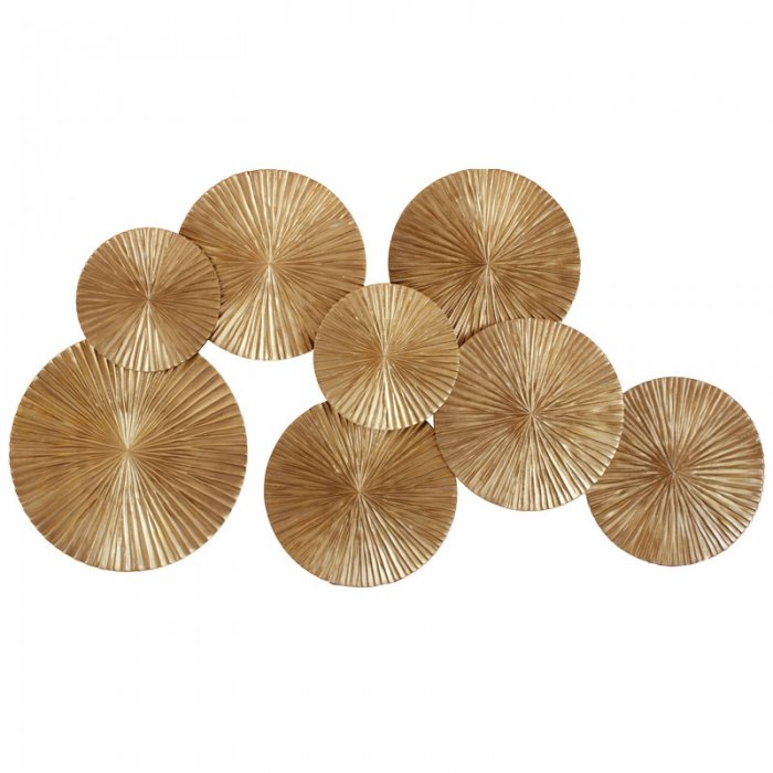 Арт-объект Apollo Gold Wall Plaque Disc Золотой Арт-объект Apollo Gold Wall Plaque Disc Золотой в Грозном | Loft Concept