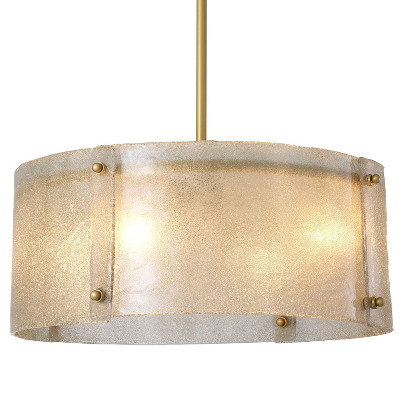 Люстра Eichholtz Chandelier Chiara Латунь Античная полированная Стекло Смок Люстра Eichholtz Chandelier Chiara Латунь Античная полированная Стекло Смок в Грозном | Loft Concept