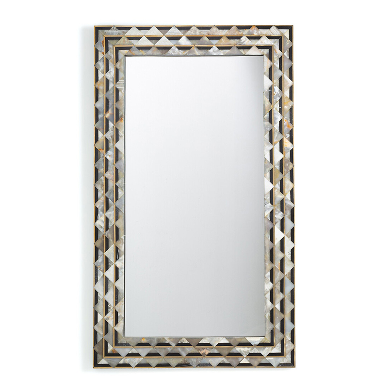 Зеркало Mirror Inlaid Stones Черный Зеркало Mirror Inlaid Stones Черный в Грозном | Loft Concept