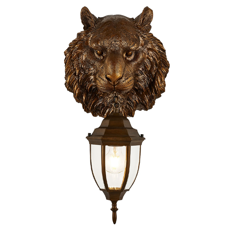 Коричневый уличный светильник с головой зверя ANIMAL LANTERN Коричневый Прозрачный Коричневый уличный светильник с головой зверя ANIMAL LANTERN Коричневый Прозрачный в Грозном | Loft Concept