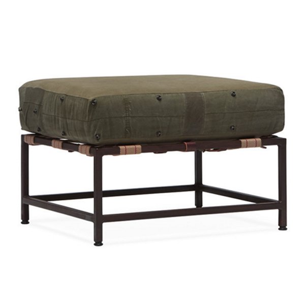 Оттоманка  Olive Military Fabric Ottoman Оливковый в Грозном | Loft Concept 