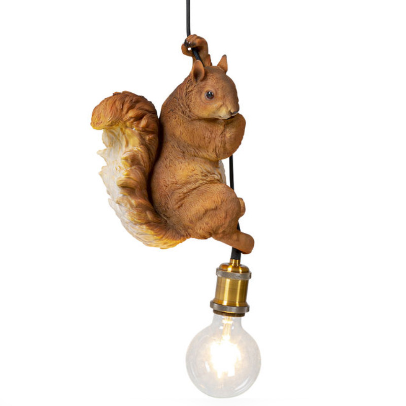 Подвесной светильник Белка Red Squirrel Коричневый в Грозном | Loft Concept 