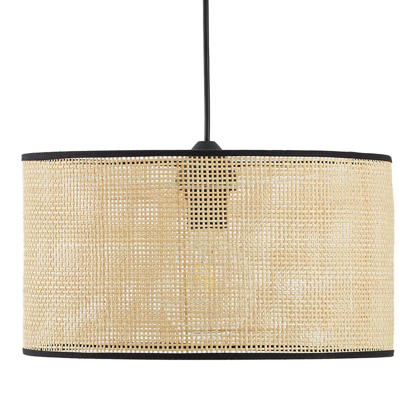 Подвесной светильник Ottar Wicker beige black 40 Бежевый Черный Подвесной светильник Ottar Wicker beige black 40 Бежевый Черный в Грозном | Loft Concept
