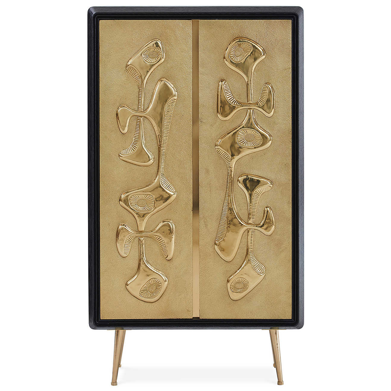 Шкаф Reform Accent Cabinet Золотой Черный Шкаф Reform Accent Cabinet Золотой Черный в Грозном | Loft Concept