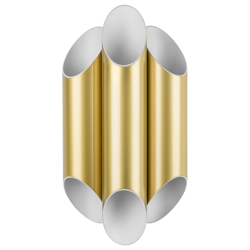 Бра Garbi Trio Gold Pipe Organ Sconce Золотой Белый Бра Garbi Trio Gold Pipe Organ Sconce Золотой Белый в Грозном | Loft Concept