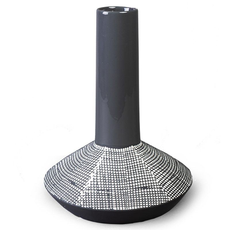 Ваза Liko Vase Черно-белый Ваза Liko Vase Черно-белый в Грозном | Loft Concept