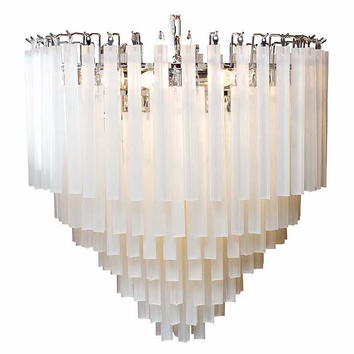 Люстра Odeon Chandelier Round Milk Хром Молочный в Грозном | Loft Concept 