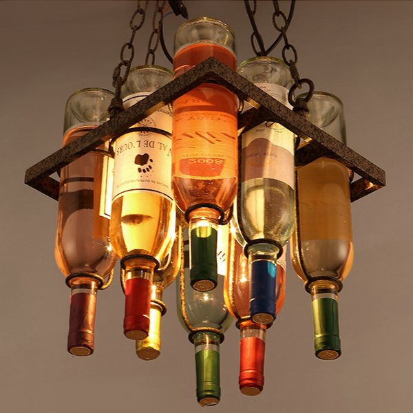 Люстра Bottle Bar Square Коричневый Люстра Bottle Bar Square Коричневый в Грозном | Loft Concept