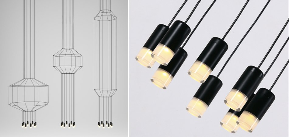 Люстра Wireflow Chandelier 0374 Suspension lamp Люстра Wireflow Chandelier 0374 Suspension lamp - Loft-Concept в Грозном