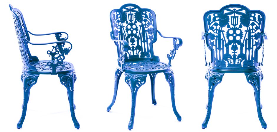 Стул Seletti Industry Collection ALUMINIUM ARMCHAIR – SKY BLUE Стул Seletti Industry Collection ALUMINIUM ARMCHAIR – SKY BLUE - Loft-Concept в Грозном