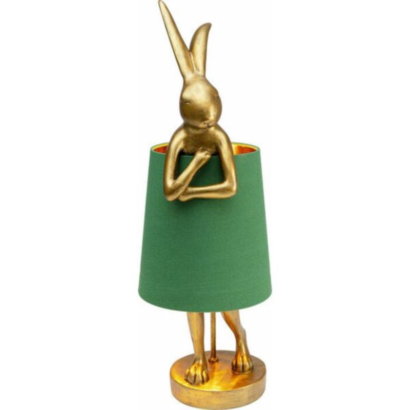 Настольная лампа Golden Hare/ green lampshade Золотой Зеленый Настольная лампа Golden Hare/ green lampshade Золотой Зеленый в Грозном | Loft Concept