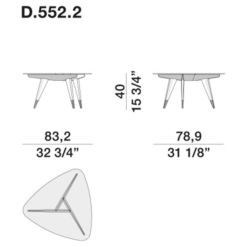 Дизайнерский кофейный стол со стеклянной столешницей Gio Ponti D.552.2 Coffee Table Дизайнерский кофейный стол со стеклянной столешницей Gio Ponti D.552.2 Coffee Table в Грозном