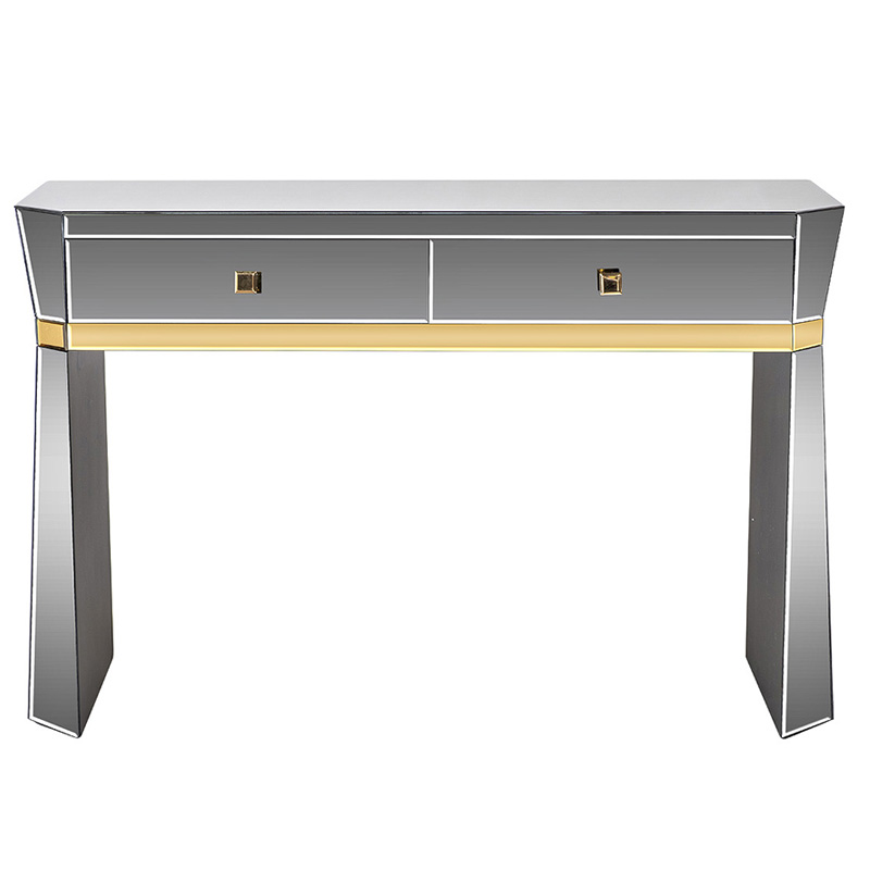 Консоль зеркальная Emiliano Mirrored Console Зеркало Золотой Консоль зеркальная Emiliano Mirrored Console Зеркало Золотой в Грозном | Loft Concept