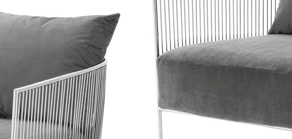Кресло Eichholtz Chair Knox Stainless Steel Кресло Eichholtz Chair Knox Stainless Steel - Loft-Concept в Грозном