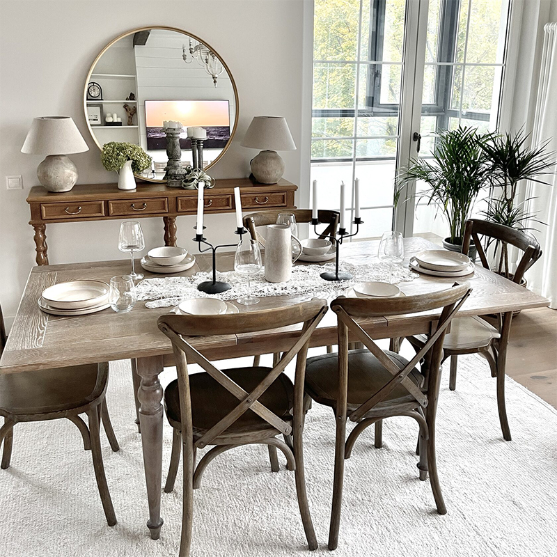 Обеденный стол Noemi Dinner Table Древесина Обеденный стол Noemi Dinner Table Древесина в Грозном | Loft Concept