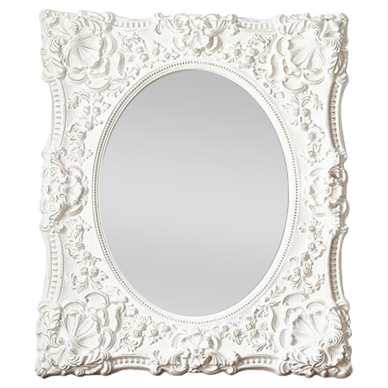 Зеркало Olivares Mirror Белый винтажная патина Зеркало Olivares Mirror Белый винтажная патина в Грозном | Loft Concept