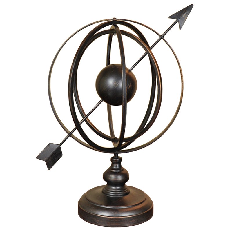 Статуэтка Arrow Sphere Sundial Темная бронза Статуэтка Arrow Sphere Sundial Темная бронза в Грозном | Loft Concept