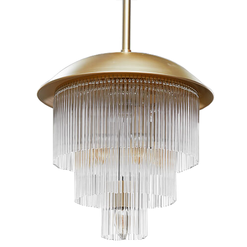 Люстра Fleming Chandeliers Золотой Прозрачный Люстра Fleming Chandeliers Золотой Прозрачный в Грозном | Loft Concept