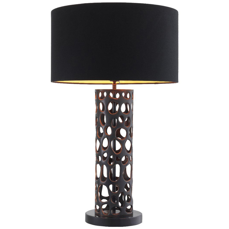 Настольная лампа Eichholtz Table Lamp Dix Bronze Черный Темная бронза Черный Мрамор Nero Золотой Настольная лампа Eichholtz Table Lamp Dix Bronze Черный Темная бронза Черный Мрамор Nero Золотой в Грозном | Loft Concept