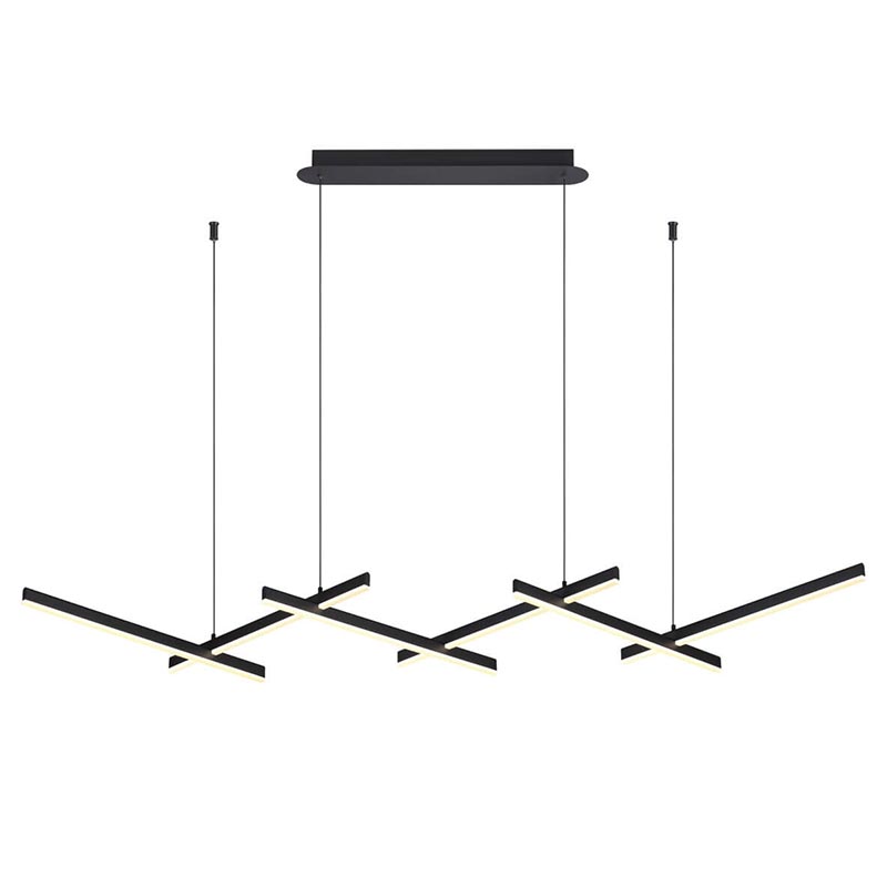 Люстра Rolf Black Lines Linear Chandelier Черный Люстра Rolf Black Lines Linear Chandelier Черный в Грозном | Loft Concept