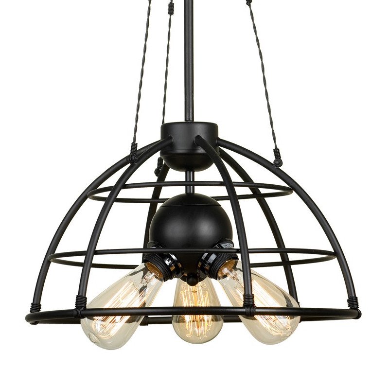 Подвесной светильник Cage Top Pendant Черный Подвесной светильник Cage Top Pendant Черный в Грозном | Loft Concept