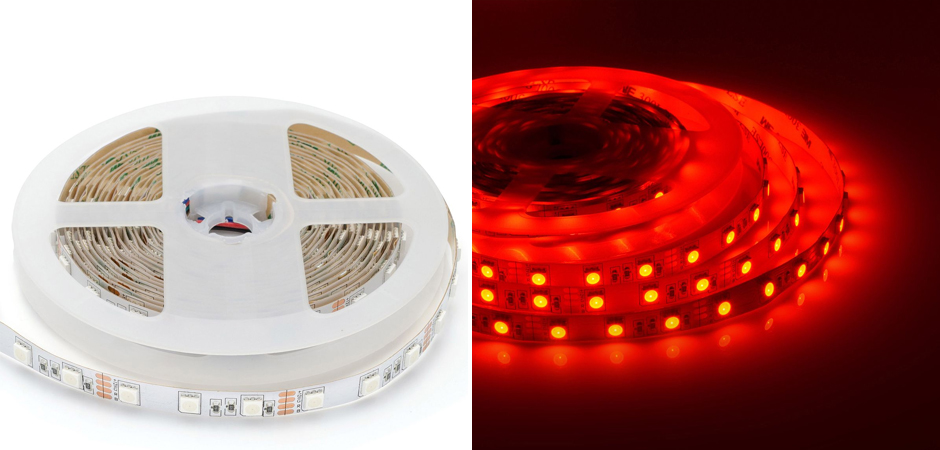 Светодиодная лента 14,4W/m 60LED/m 5050SMD разноцветная 5M Светодиодная лента 14,4W/m 60LED/m 5050SMD разноцветная 5M - Loft-Concept в Грозном