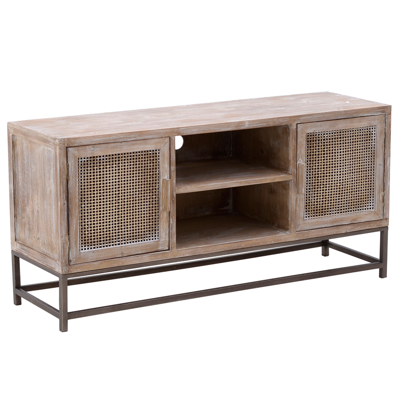 Тумба Rosita Wood tv stand Бежево-серый Металлик винтаж в Грозном | Loft Concept 