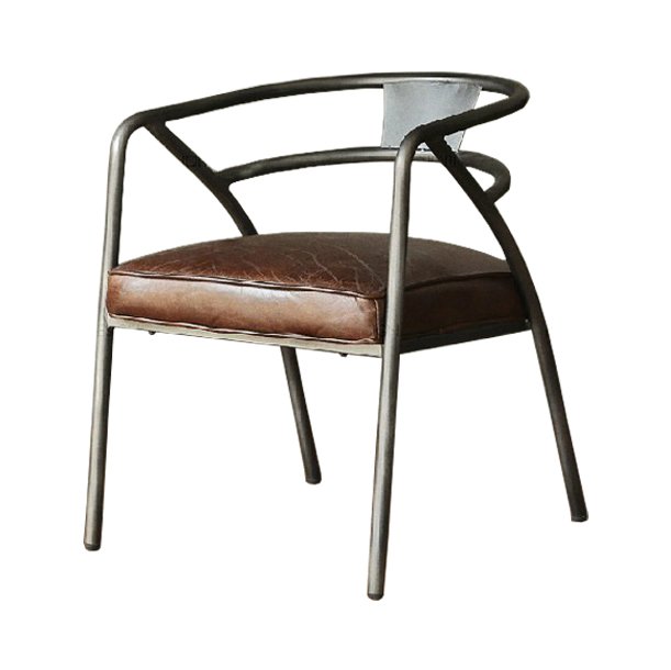 Стул Loft Industrial Armchair Fat Коричневый Металлик винтаж Стул Loft Industrial Armchair Fat Коричневый Металлик винтаж в Грозном | Loft Concept