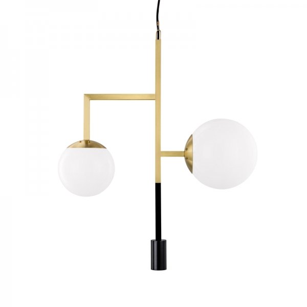 Подвесной светильник Orsjo Decostick Pendant Light Черный Белый Латунь Подвесной светильник Orsjo Decostick Pendant Light Черный Белый Латунь в Грозном | Loft Concept