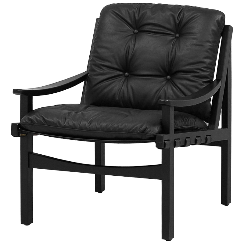 Кресло Bonfils Armchair Черный Золотой Кресло Bonfils Armchair Черный Золотой в Грозном | Loft Concept