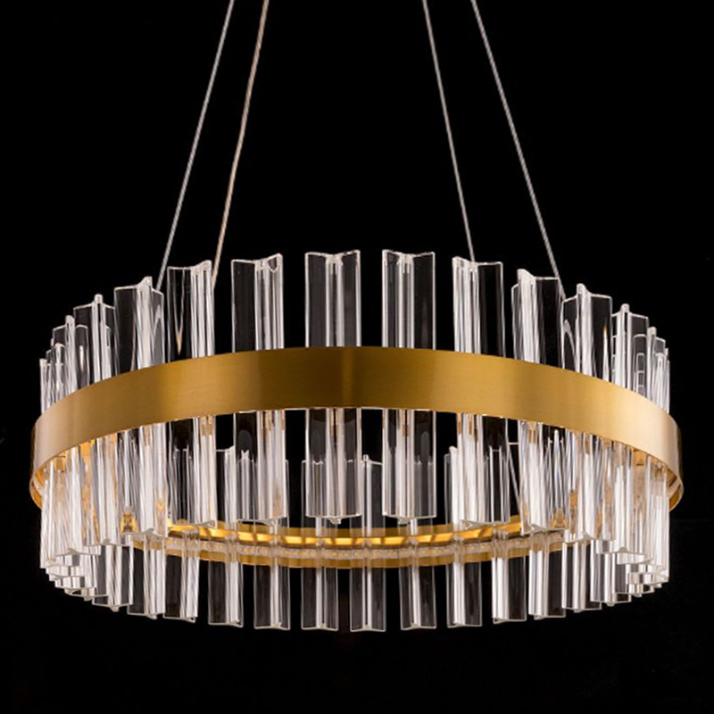 Круглая Люстра Кольцо Хрусталь диаметр 40 см RING Saturno Not Baroncelli Brass Латунь Прозрачное Стекло Круглая Люстра Кольцо Хрусталь диаметр 40 см RING Saturno Not Baroncelli Brass Латунь Прозрачное Стекло в Грозном | Loft Concept