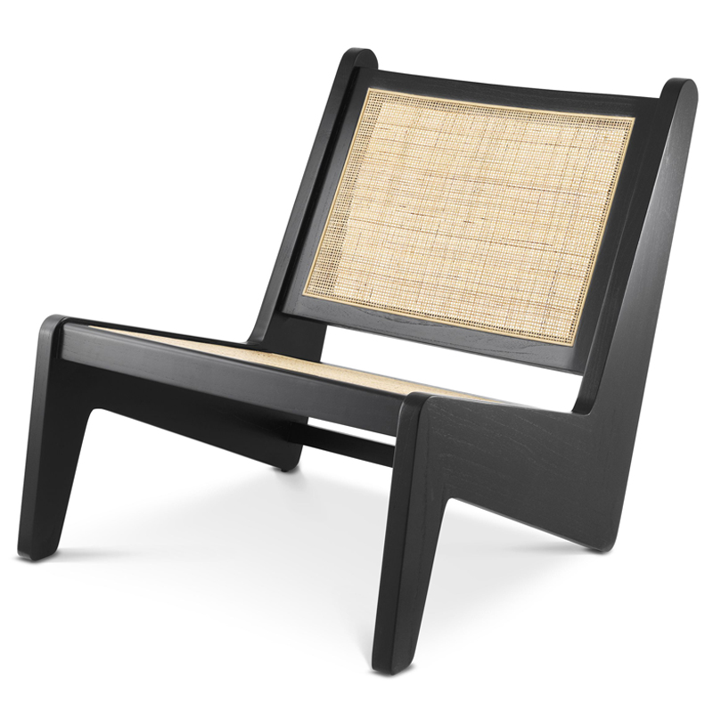 Кресло Eichholtz Chair Aubin black Черный Бежевый Кресло Eichholtz Chair Aubin black Черный Бежевый в Грозном | Loft Concept