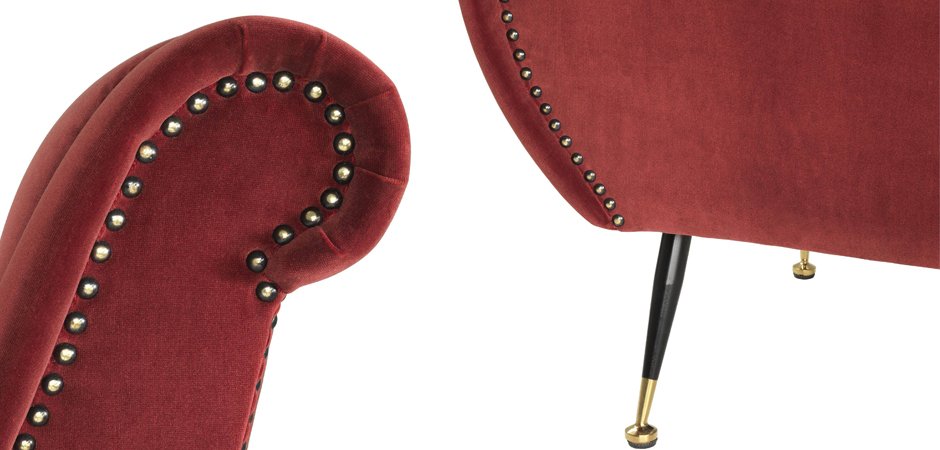 Кресло Eichholtz Chair Giardino Wine Red Кресло Eichholtz Chair Giardino Wine Red - Loft-Concept в Грозном