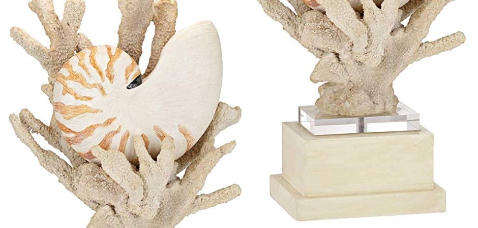Nautilus Shell and White Coral Table Lamp Nautilus Shell and White Coral Table Lamp - Loft-Concept в Грозном