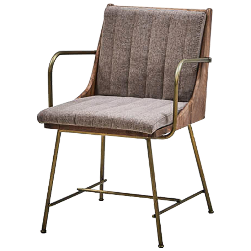 Стул Eoran Stool gray-beige Коричневый Бронза Бежево-серый Стул Eoran Stool gray-beige Коричневый Бронза Бежево-серый в Грозном | Loft Concept