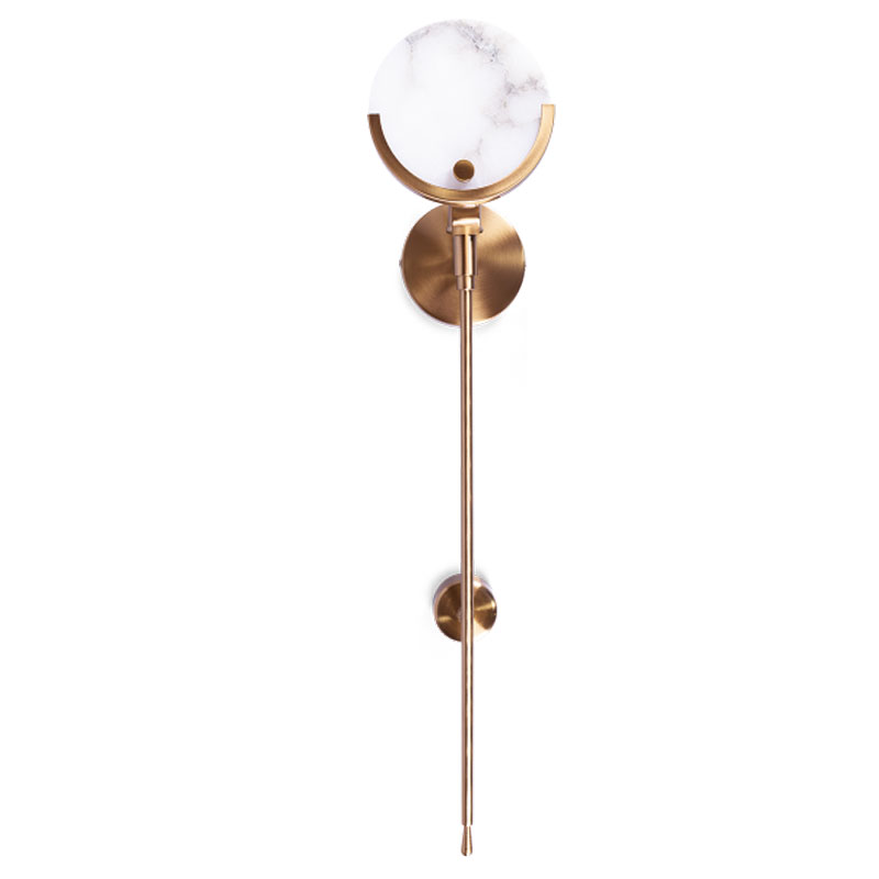 Бра Levanzo Sconce Золотой Белое матовое стекло Бра Levanzo Sconce Золотой Белое матовое стекло в Грозном | Loft Concept