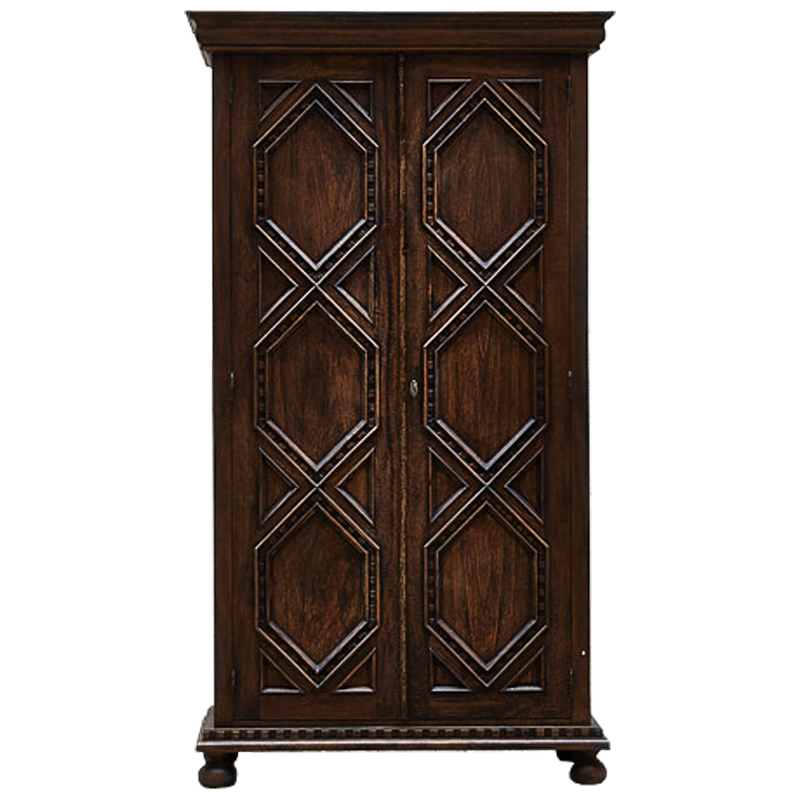 Шкаф Rhombuses Wardrobe Коричневый Шкаф Rhombuses Wardrobe Коричневый в Грозном | Loft Concept