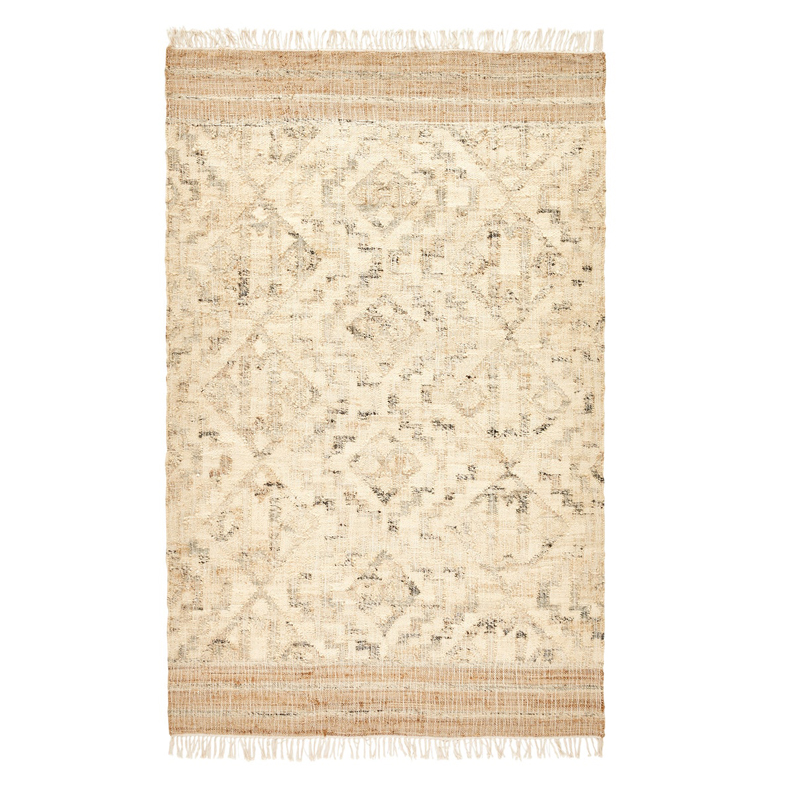 Ковер Graphic Carpet джут и хлопок Бежевый Серый Ковер Graphic Carpet джут и хлопок Бежевый Серый в Грозном | Loft Concept