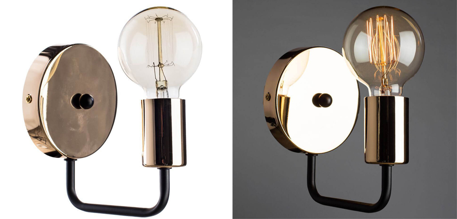 Бра Loft Industrial Glossy Gold Sconces Бра Loft Industrial Glossy Gold Sconces - Loft-Concept в Грозном