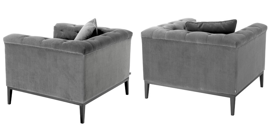 Кресло Eichholtz Chair Cesare Grey Кресло Eichholtz Chair Cesare Grey - Loft-Concept в Грозном