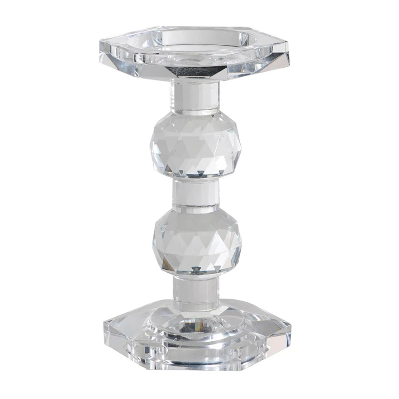 Подсвечник Glass Candlestick III Прозрачное Стекло в Грозном | Loft Concept 