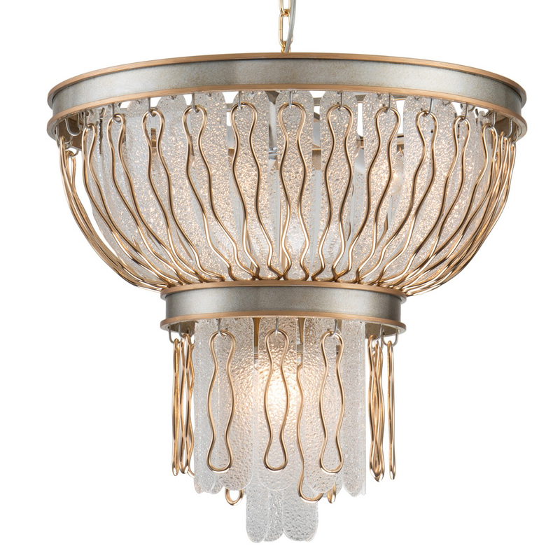 Люстра Abel Chandelier 55 Золотой Серебряный Прозрачный Люстра Abel Chandelier 55 Золотой Серебряный Прозрачный в Грозном | Loft Concept