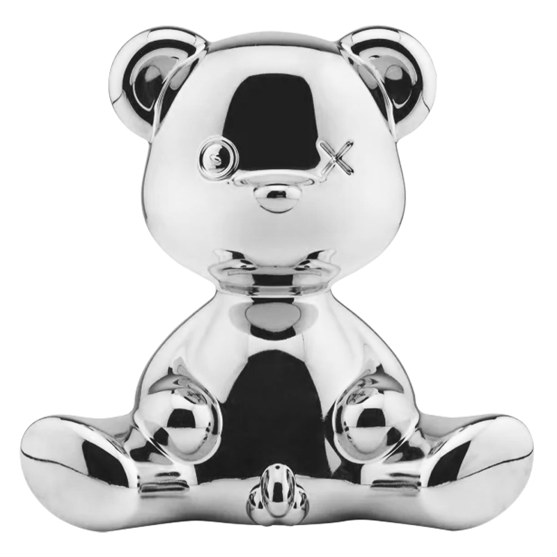 Статуэтка Teddy Boy Metal Finish with Cable Серебро Серебряный Статуэтка Teddy Boy Metal Finish with Cable Серебро Серебряный в Грозном | Loft Concept
