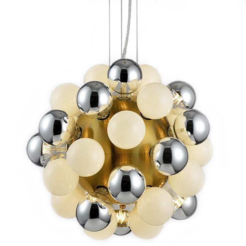 Люстра Korneli Chandelier white and smoky Золотой Белое матовое стекло Дымчатый (Smoke) Люстра Korneli Chandelier white and smoky Золотой Белое матовое стекло Дымчатый (Smoke) в Грозном | Loft Concept