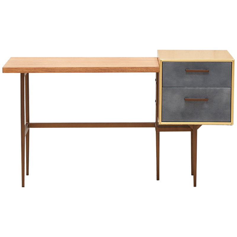 Рабочий стол Baxter Desk Древесина Серый Коричневый Рабочий стол Baxter Desk Древесина Серый Коричневый в Грозном | Loft Concept