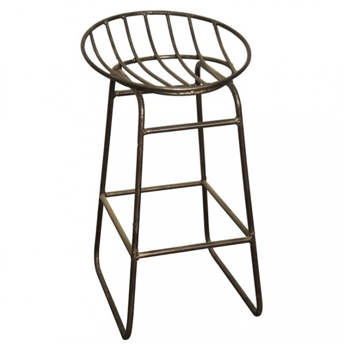 Барный стул Industrial Iron Grille Bar Stool Латунь в Грозном | Loft Concept 